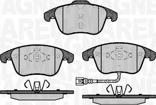 Magneti Marelli 363916060659 - Kit pastiglie freno, Freno a disco autozon.pro