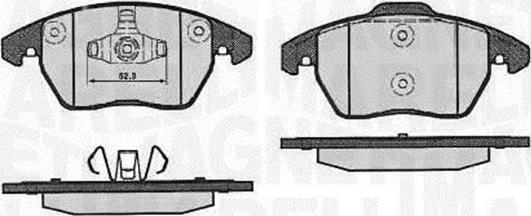 Magneti Marelli 363916060656 - Kit pastiglie freno, Freno a disco autozon.pro