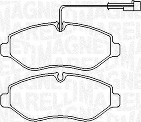 Magneti Marelli 363916060650 - Kit pastiglie freno, Freno a disco autozon.pro