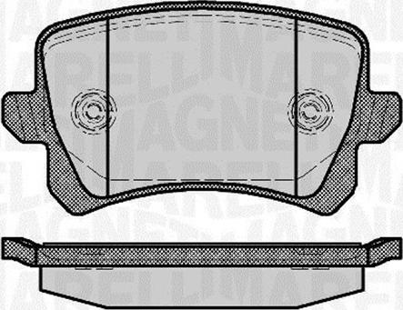 Magneti Marelli 363916060658 - Kit pastiglie freno, Freno a disco autozon.pro