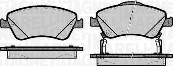 Magneti Marelli 363916060664 - Kit pastiglie freno, Freno a disco autozon.pro