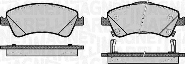 Magneti Marelli 363916060665 - Kit pastiglie freno, Freno a disco autozon.pro