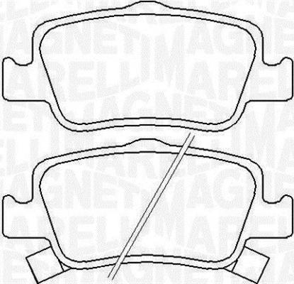 Magneti Marelli 363916060666 - Kit pastiglie freno, Freno a disco autozon.pro