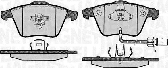 Magneti Marelli 363916060609 - Kit pastiglie freno, Freno a disco autozon.pro