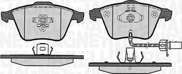 Magneti Marelli 363916060605 - Kit pastiglie freno, Freno a disco autozon.pro