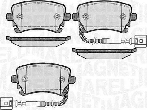 Magneti Marelli 363916060603 - Kit pastiglie freno, Freno a disco autozon.pro