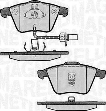 Magneti Marelli 363916060607 - Kit pastiglie freno, Freno a disco autozon.pro