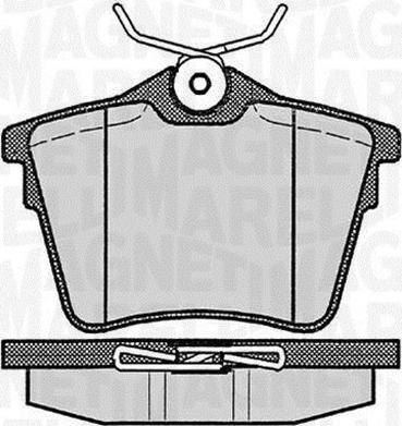 Magneti Marelli 363916060616 - Kit pastiglie freno, Freno a disco autozon.pro