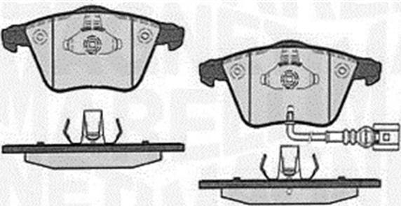 Magneti Marelli 363916060610 - Kit pastiglie freno, Freno a disco autozon.pro