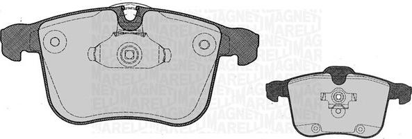 Magneti Marelli 363916060612 - Kit pastiglie freno, Freno a disco autozon.pro