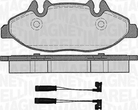 Magneti Marelli 363916060617 - Kit pastiglie freno, Freno a disco autozon.pro