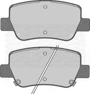 Magneti Marelli 363916060686 - Kit pastiglie freno, Freno a disco autozon.pro