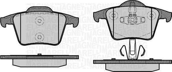 Magneti Marelli 363916060681 - Kit pastiglie freno, Freno a disco autozon.pro