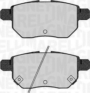 Magneti Marelli 363916060630 - Kit pastiglie freno, Freno a disco autozon.pro