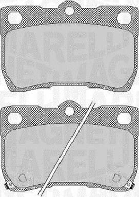 Magneti Marelli 363916060638 - Kit pastiglie freno, Freno a disco autozon.pro