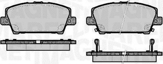 Magneti Marelli 363916060620 - Kit pastiglie freno, Freno a disco autozon.pro