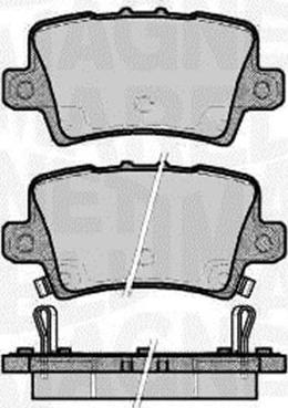 Magneti Marelli 363916060621 - Kit pastiglie freno, Freno a disco autozon.pro