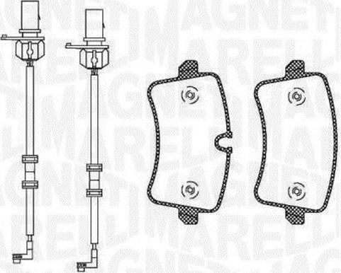 Magneti Marelli 363916060674 - Kit pastiglie freno, Freno a disco autozon.pro