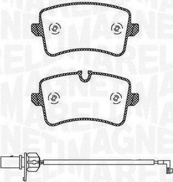 Magneti Marelli 363916060676 - Kit pastiglie freno, Freno a disco autozon.pro