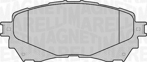 Magneti Marelli 363916060677 - Kit pastiglie freno, Freno a disco autozon.pro