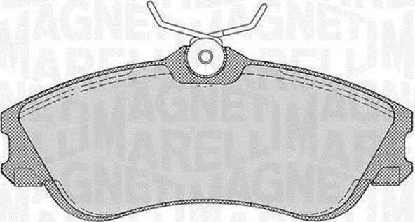 Magneti Marelli 363916060199 - Kit pastiglie freno, Freno a disco autozon.pro