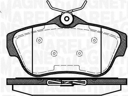 Magneti Marelli 363916060194 - Kit pastiglie freno, Freno a disco autozon.pro