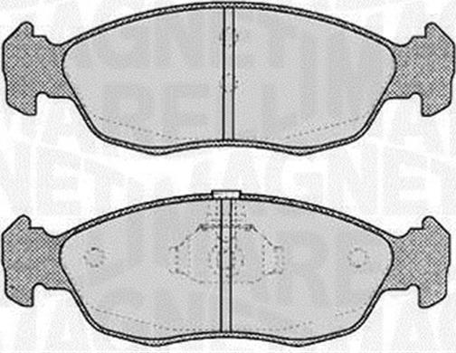 Magneti Marelli 363916060196 - Kit pastiglie freno, Freno a disco autozon.pro