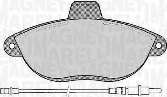 Magneti Marelli 363916060192 - Kit pastiglie freno, Freno a disco autozon.pro