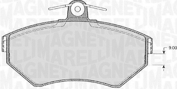 Magneti Marelli 363916060145 - Kit pastiglie freno, Freno a disco autozon.pro