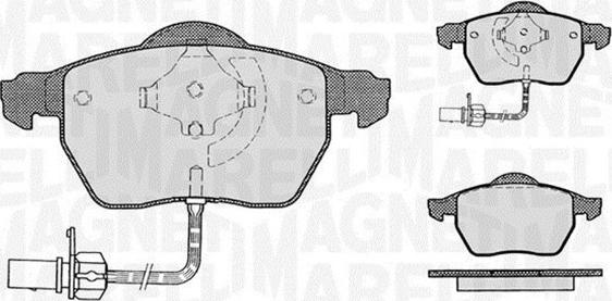 Magneti Marelli 363916060142 - Kit pastiglie freno, Freno a disco autozon.pro