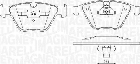 Magneti Marelli 363916060151 - Kit pastiglie freno, Freno a disco autozon.pro