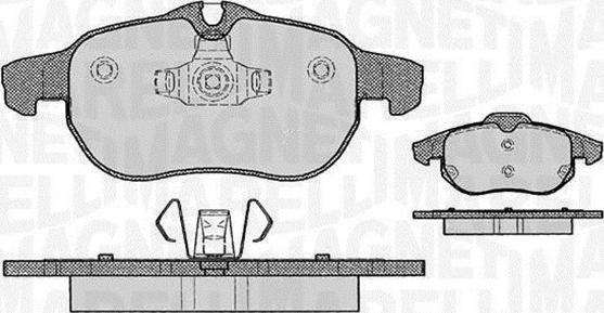 Magneti Marelli 363916060162 - Kit pastiglie freno, Freno a disco autozon.pro