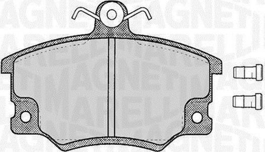 Magneti Marelli 363916060105 - Kit pastiglie freno, Freno a disco autozon.pro