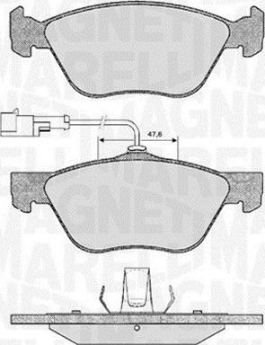 Magneti Marelli 363916060101 - Kit pastiglie freno, Freno a disco autozon.pro