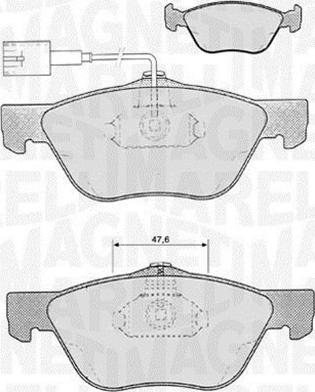 Magneti Marelli 363916060103 - Kit pastiglie freno, Freno a disco autozon.pro