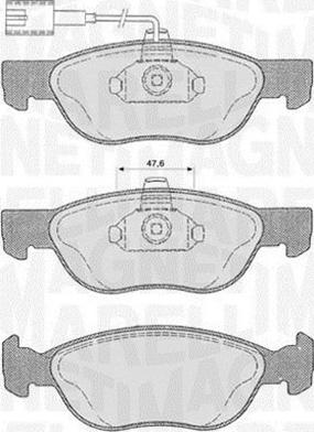 Magneti Marelli 363916060102 - Kit pastiglie freno, Freno a disco autozon.pro