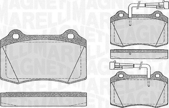 Magneti Marelli 363916060107 - Kit pastiglie freno, Freno a disco autozon.pro