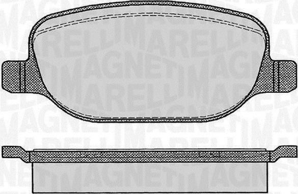 Magneti Marelli 363916060114 - Kit pastiglie freno, Freno a disco autozon.pro