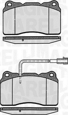 Magneti Marelli 363916060110 - Kit pastiglie freno, Freno a disco autozon.pro