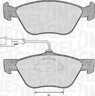 Magneti Marelli 363916060118 - Kit pastiglie freno, Freno a disco autozon.pro