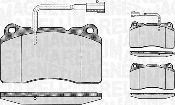 Magneti Marelli 363916060113 - Kit pastiglie freno, Freno a disco autozon.pro