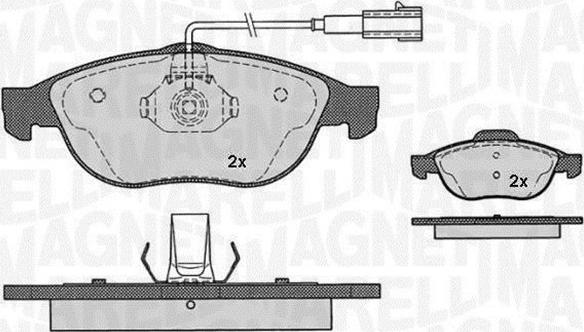 Magneti Marelli 363916060112 - Kit pastiglie freno, Freno a disco autozon.pro