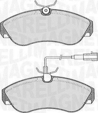 Magneti Marelli 363916060185 - Kit pastiglie freno, Freno a disco autozon.pro