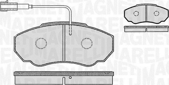 Magneti Marelli 363916060186 - Kit pastiglie freno, Freno a disco autozon.pro