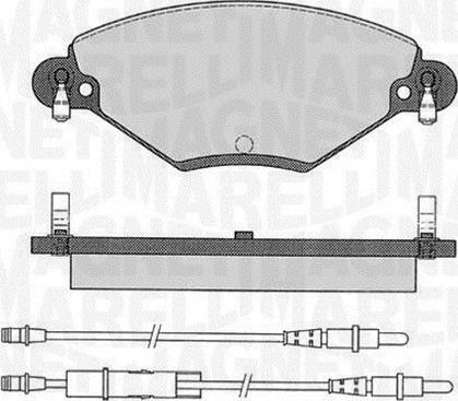 Magneti Marelli 363916060181 - Kit pastiglie freno, Freno a disco autozon.pro