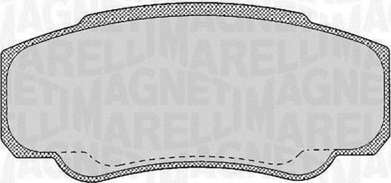 Magneti Marelli 363916060188 - Kit pastiglie freno, Freno a disco autozon.pro