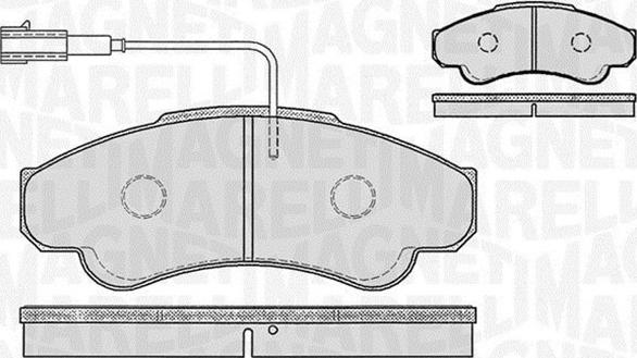 Magneti Marelli 363916060187 - Kit pastiglie freno, Freno a disco autozon.pro