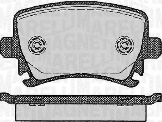 Magneti Marelli 363916060133 - Kit pastiglie freno, Freno a disco autozon.pro