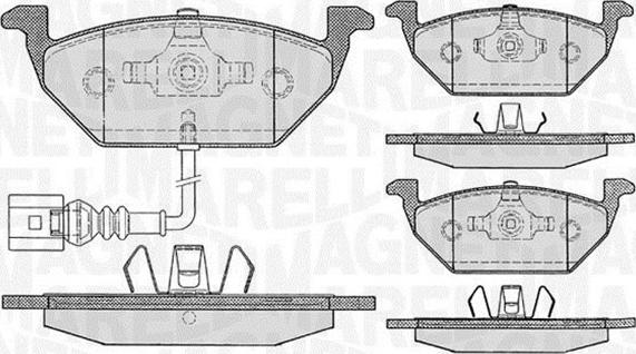 Magneti Marelli 363916060132 - Kit pastiglie freno, Freno a disco autozon.pro