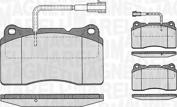 Magneti Marelli 363916060121 - Kit pastiglie freno, Freno a disco autozon.pro